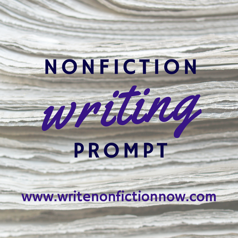 writing prompts for nonfiction writers