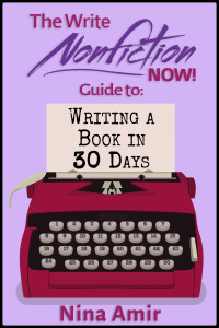 Write a nonfiction book in 30 days