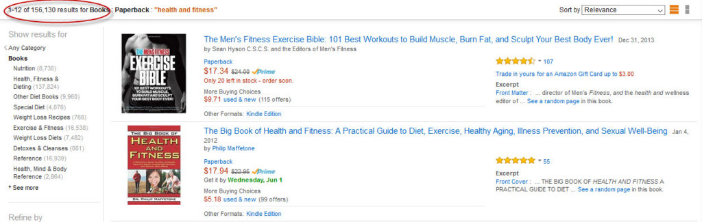 health fitness book lots