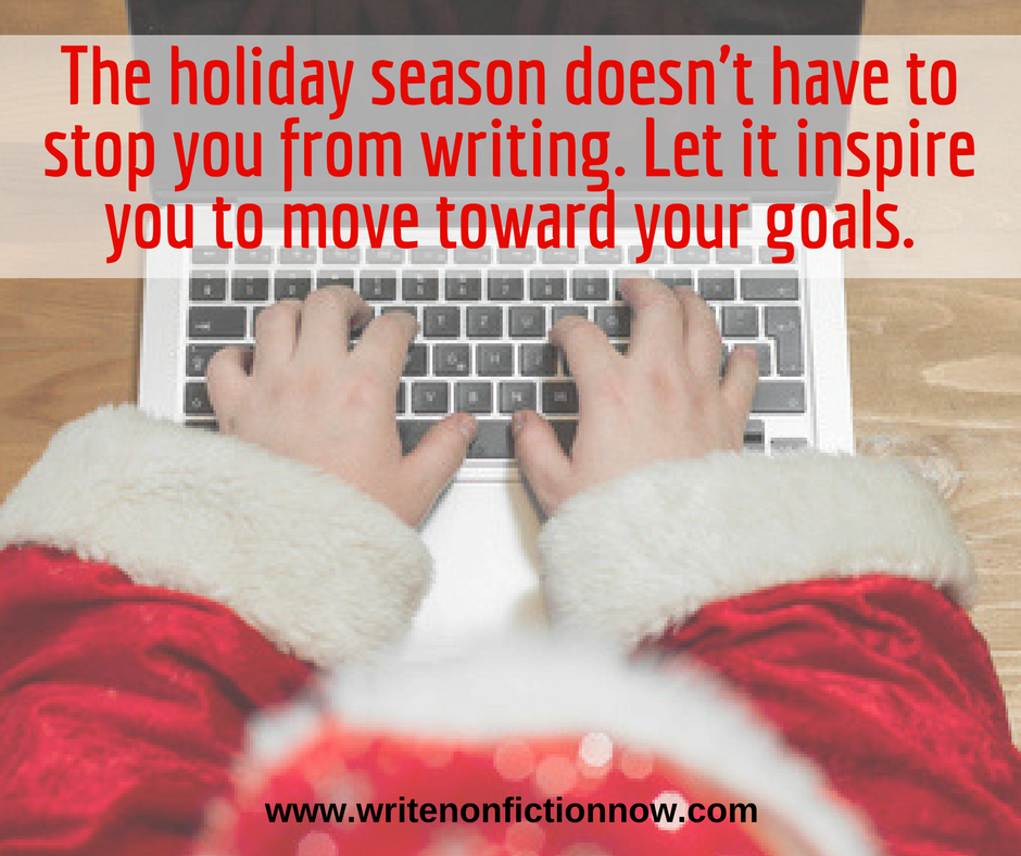 how to write more during the holidays