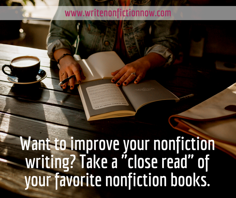 improve nonfiction writing with close read