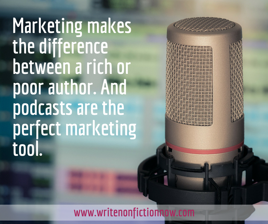 authors use podcasts to market books