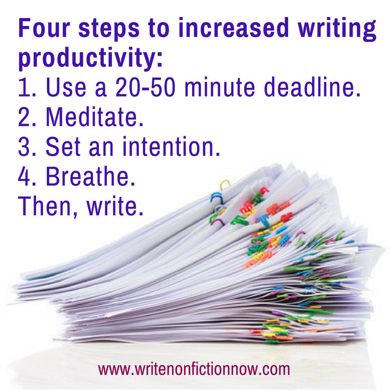 become a productive writer