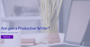 Discover if you are a productive writer.