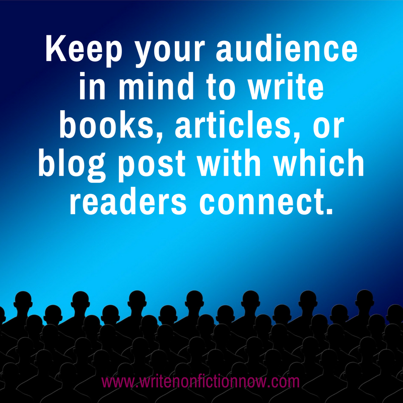 audience for books, blogs, articles