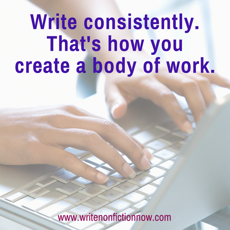 write consistently for success