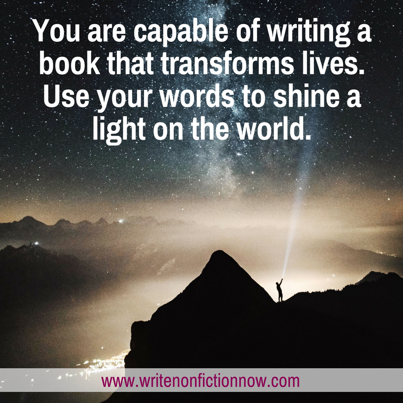 you can write a transformational book
