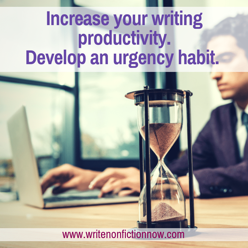 urgency habit for writers to become more productive