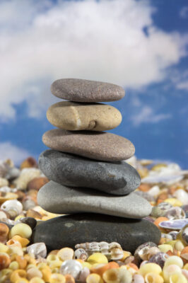 rocks, stones, pebbles, writing, overwhelm, priorities