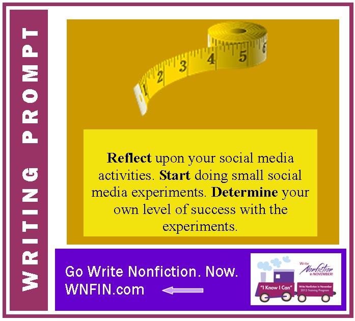 Writing Prompt: Determine the Success of Your Social Media Experiments