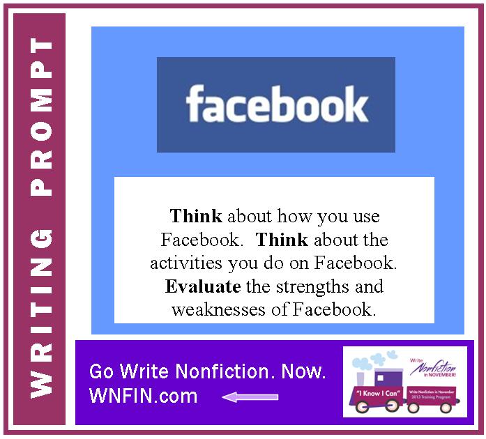 Writing Prompt: Evaluate the Strengths and Weaknesses of Facebook