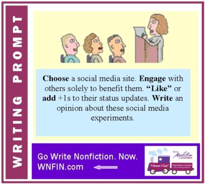 Writing Prompt: Provide an Opinion on Engaging to Benefit Others