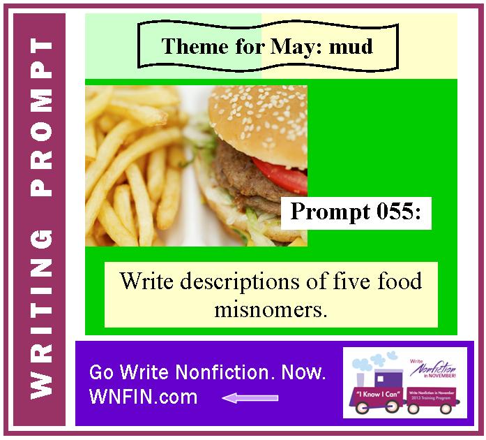 Writing Prompt: Write Descriptions of Five Food Misnomers