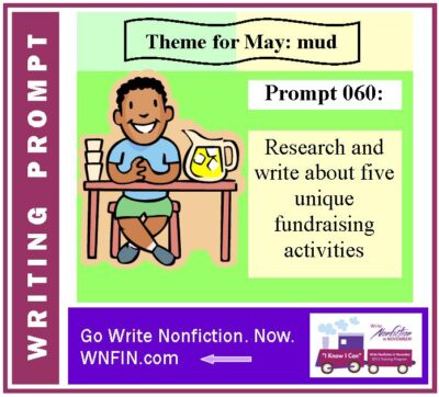Writing Prompt: Write About Five Unique Fundraising Activities