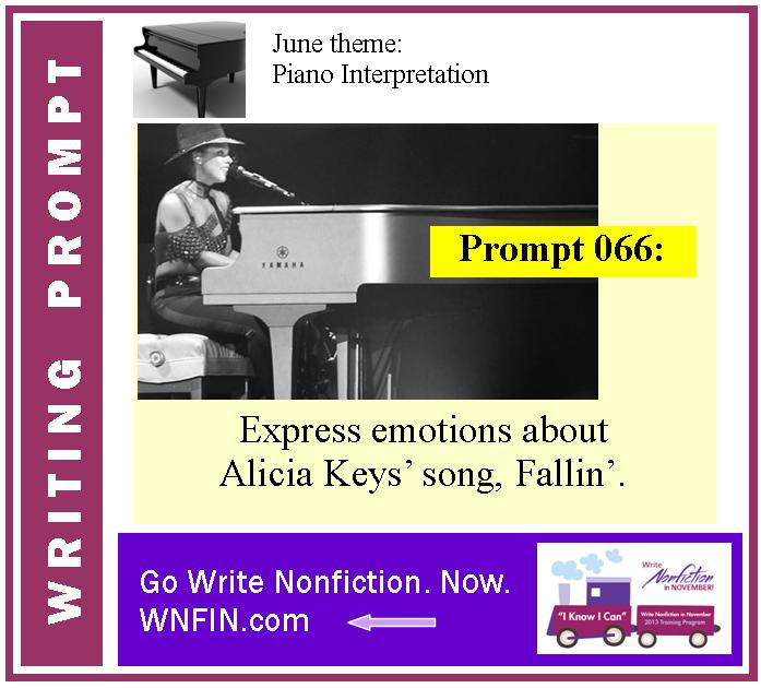 Writing Prompt: Express Emotions About Alicia Keys’ Fallin’