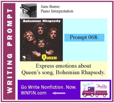 Writing Prompt: Express Emotions About Queen’s Bohemian Rhapsody