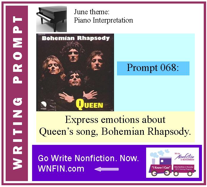 Writing Prompt: Express Emotions About Queen’s Bohemian Rhapsody