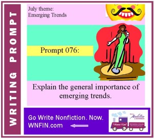 Writing Training Continues with July Theme and Prompt