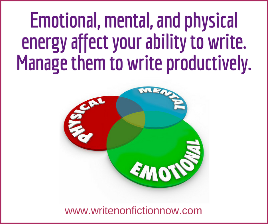 Develop the Energy to Write a Book in a Month