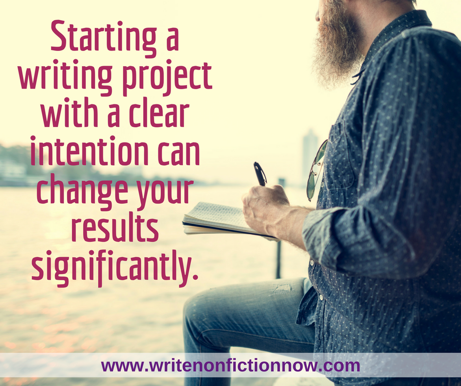 The Power of Setting Writing Intentions