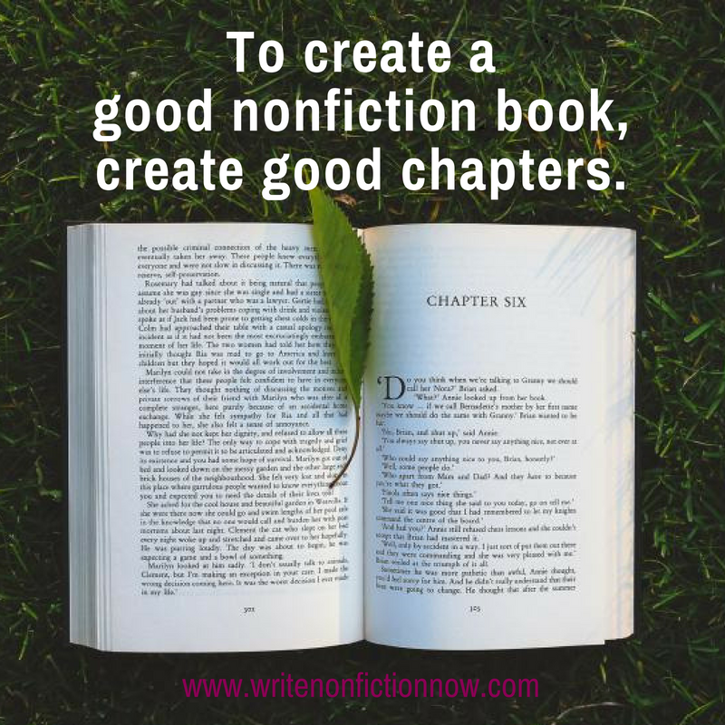 good books require good chapters