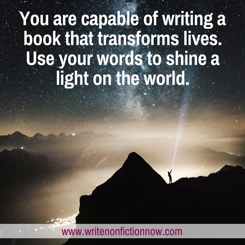 You Can Write a Transformational  Book