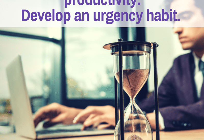 urgency habit for writers to become more productive