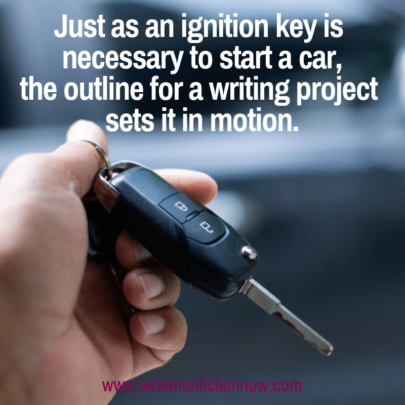an outline is the perfect way to start a writing project