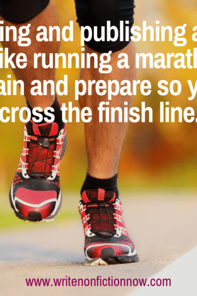 writingand publishing are like a marathon