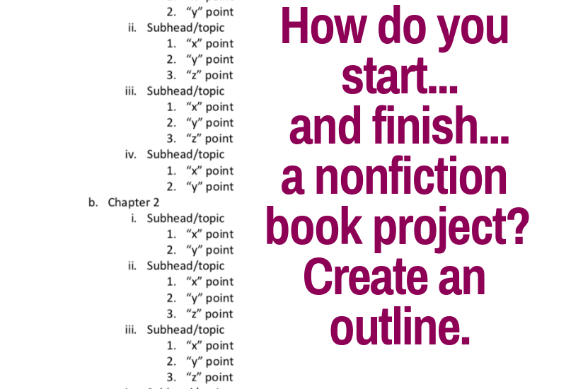 nonfiction book outlining