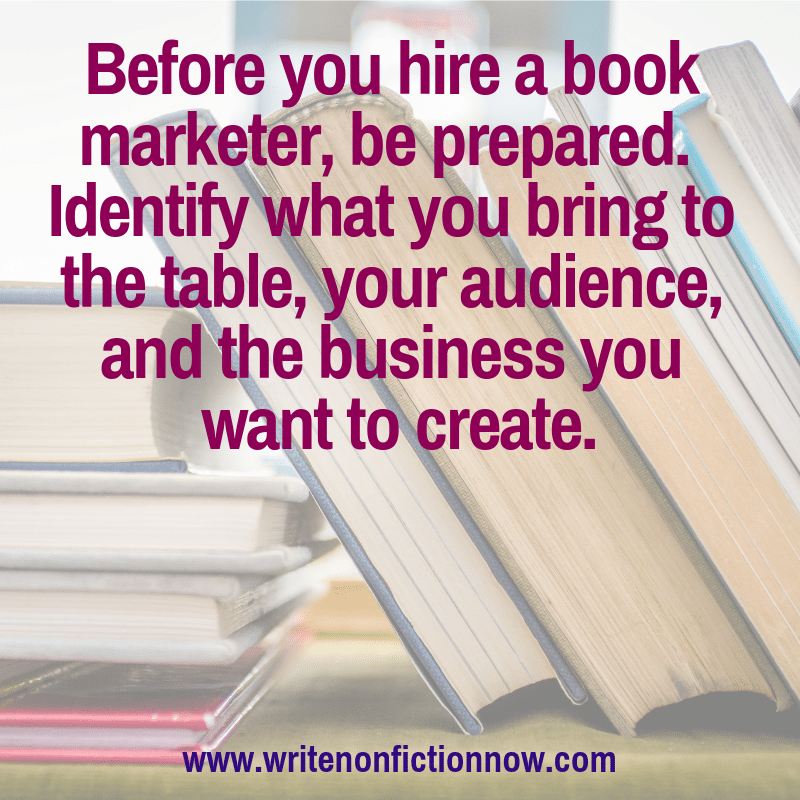 book marketer for nonfiction