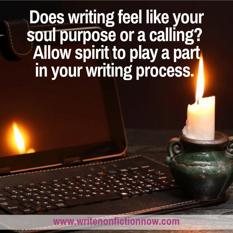 spiritual writers allow spirit to pay a part in the writing process