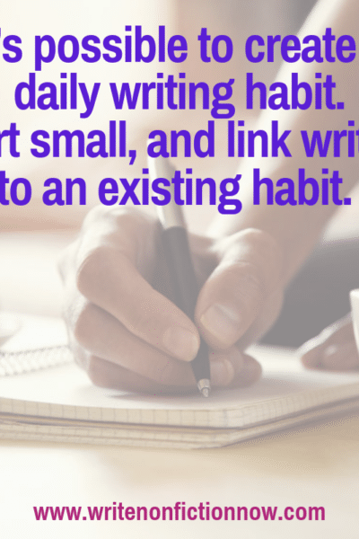 how to develop a daily writing habit