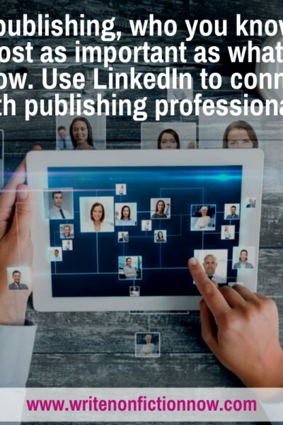 connected with publishing professionals using LinkedIn