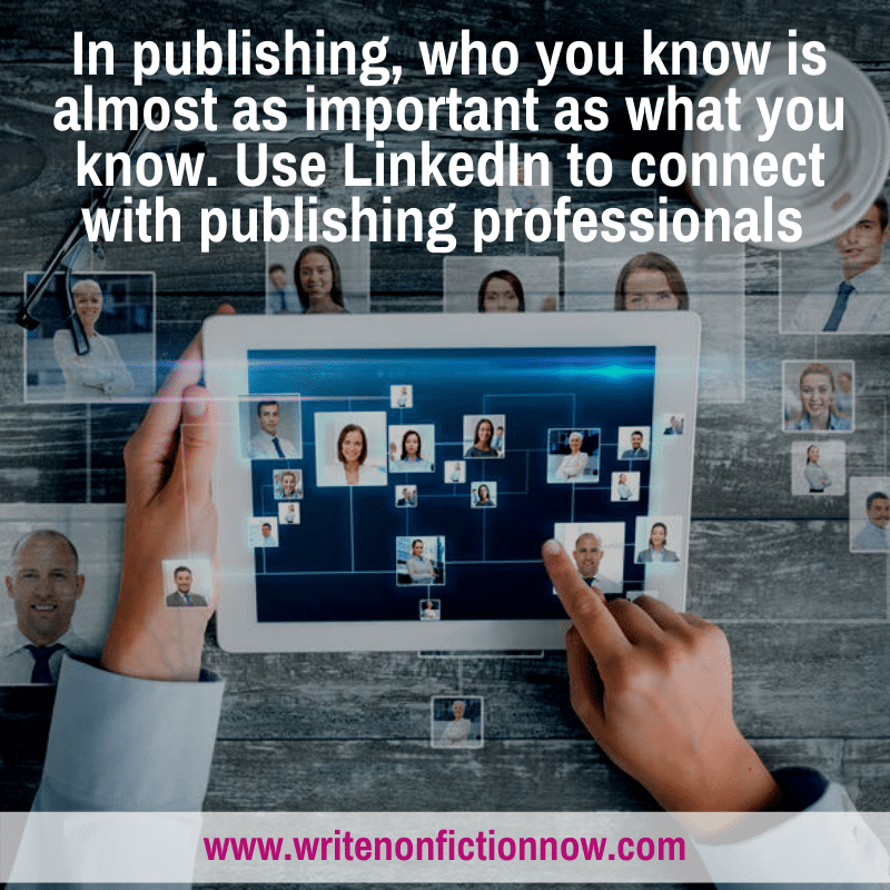 connected with publishing professionals using LinkedIn