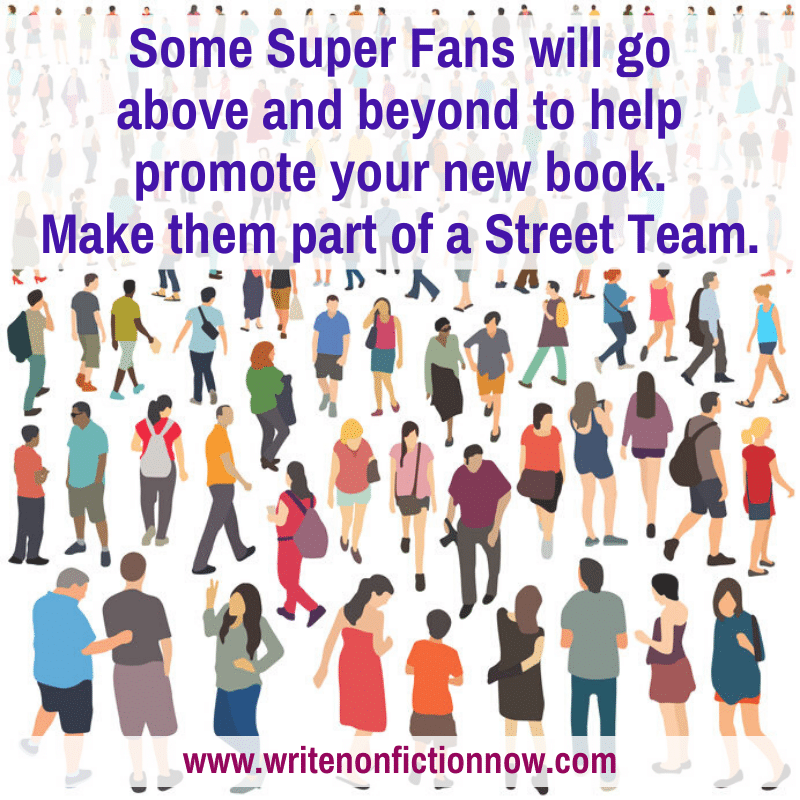 a street team helps promote your book