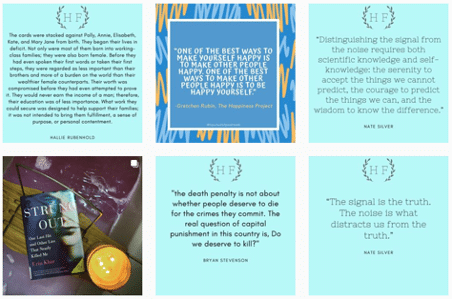 Instagram quote cards for authors to promote books