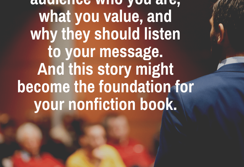 develop a signature story to promote your nonfiction book