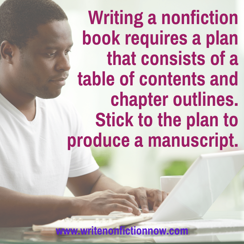 write a nonfiction book - table of contents and chapter outlines or summaries