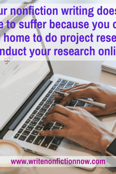 conduct writing project research from home
