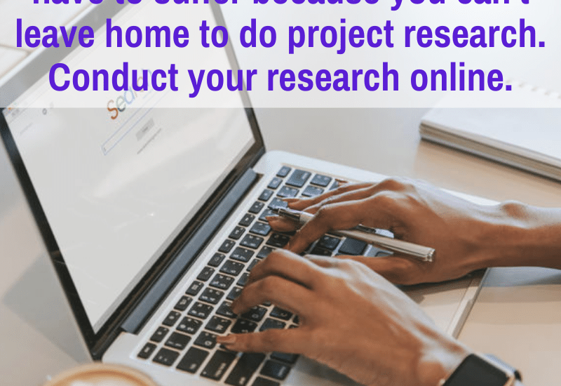 conduct writing project research from home