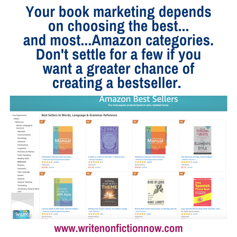 amazon book categories