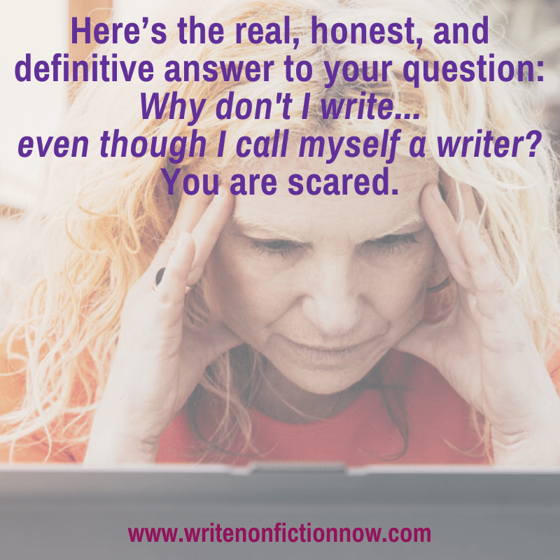 the reasons writers don't write