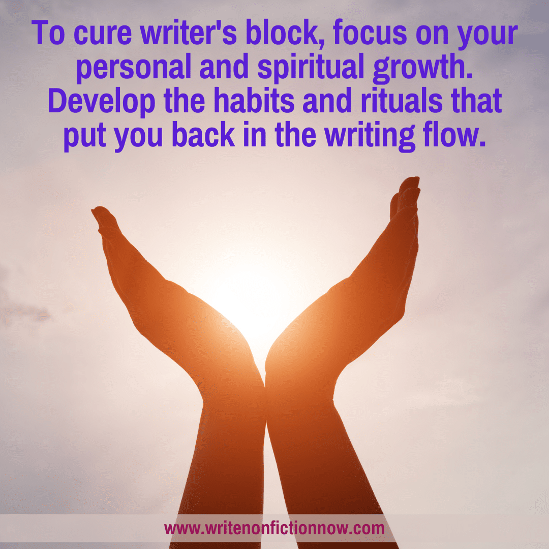 personal and spiritual growth cure writer's block