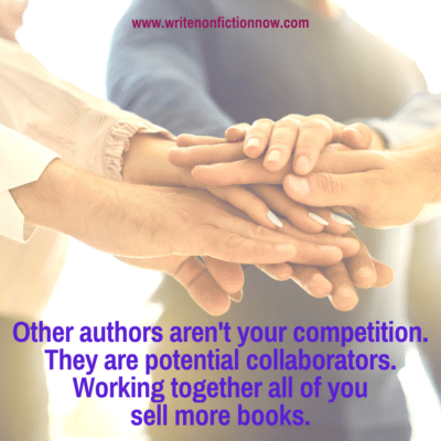 collaborate with other authors to sell more books