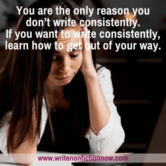 how to write consistently without blocks
