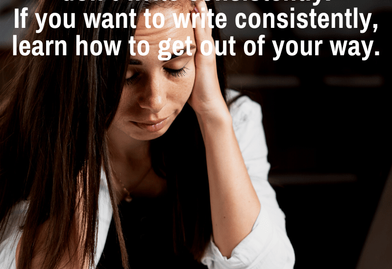 how to write consistently without blocks