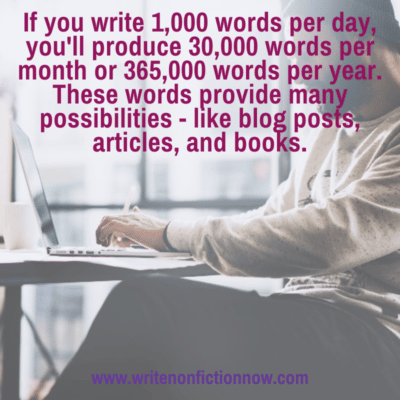 How To Consistently Write 1,000 Words Per Day