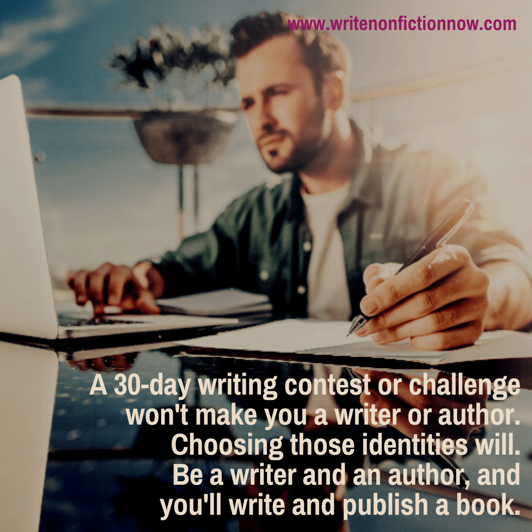 You don't need a 30-day writing challenge to write a book