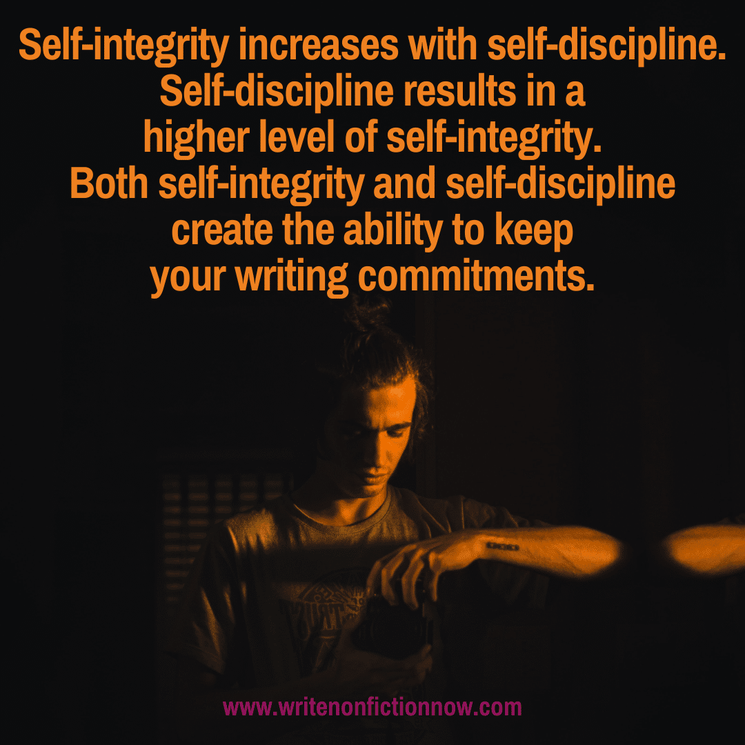 how self-discipline and self-integrity help you write consistently